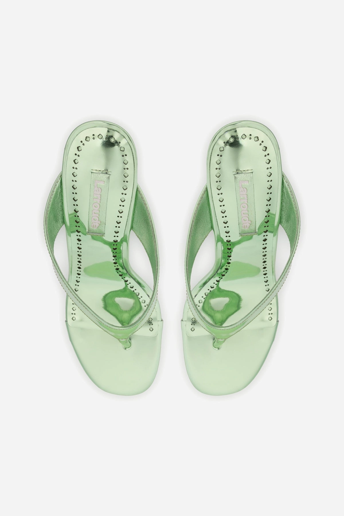 Gaia Wedge Sandal In Light Pear Specchio