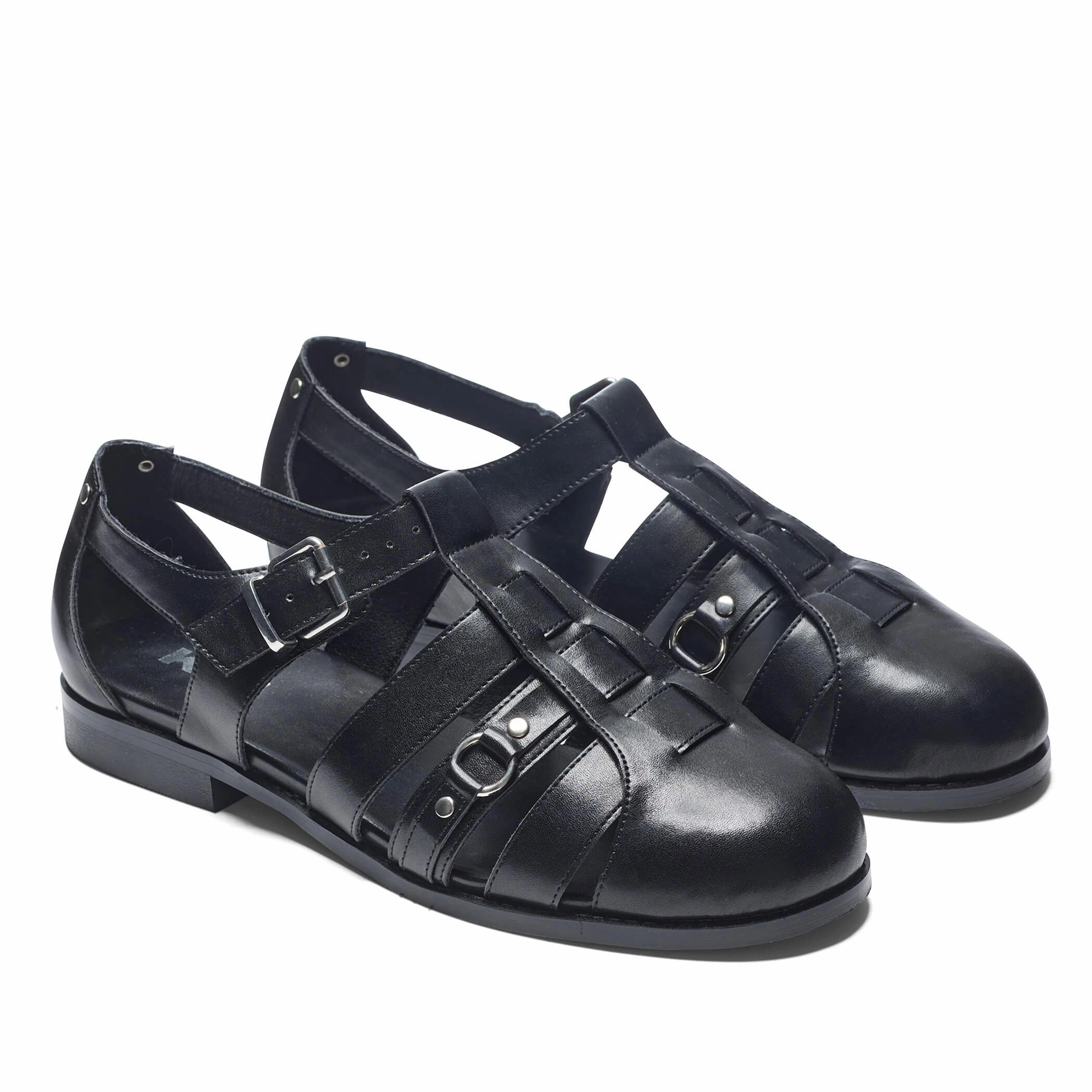Gilgen Men's Cutout Shoes - Black