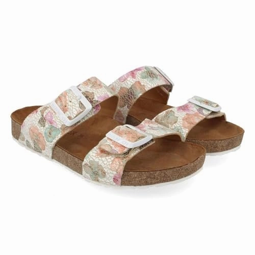 HAFLINGER Unisex Andrea Sandal, Blumen, Men 6 - Women 8
