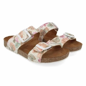 HAFLINGER Unisex Andrea Sandal, Blumen, Men 6 - Women 8