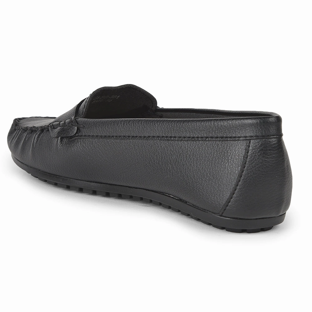 Healers Casual Black Loafers For Women GI-SD-301 By Liberty