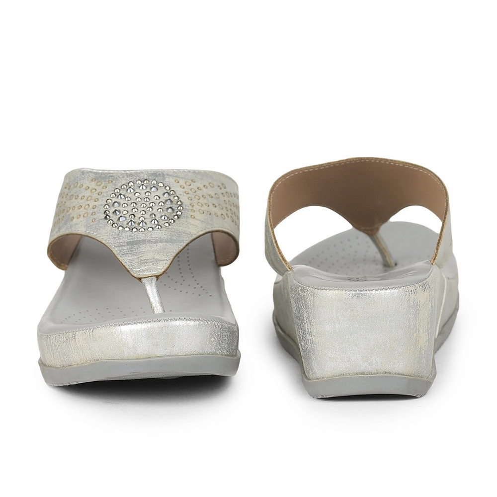 Healers Comfort (Silver) Thongs For Ladies By Liberty