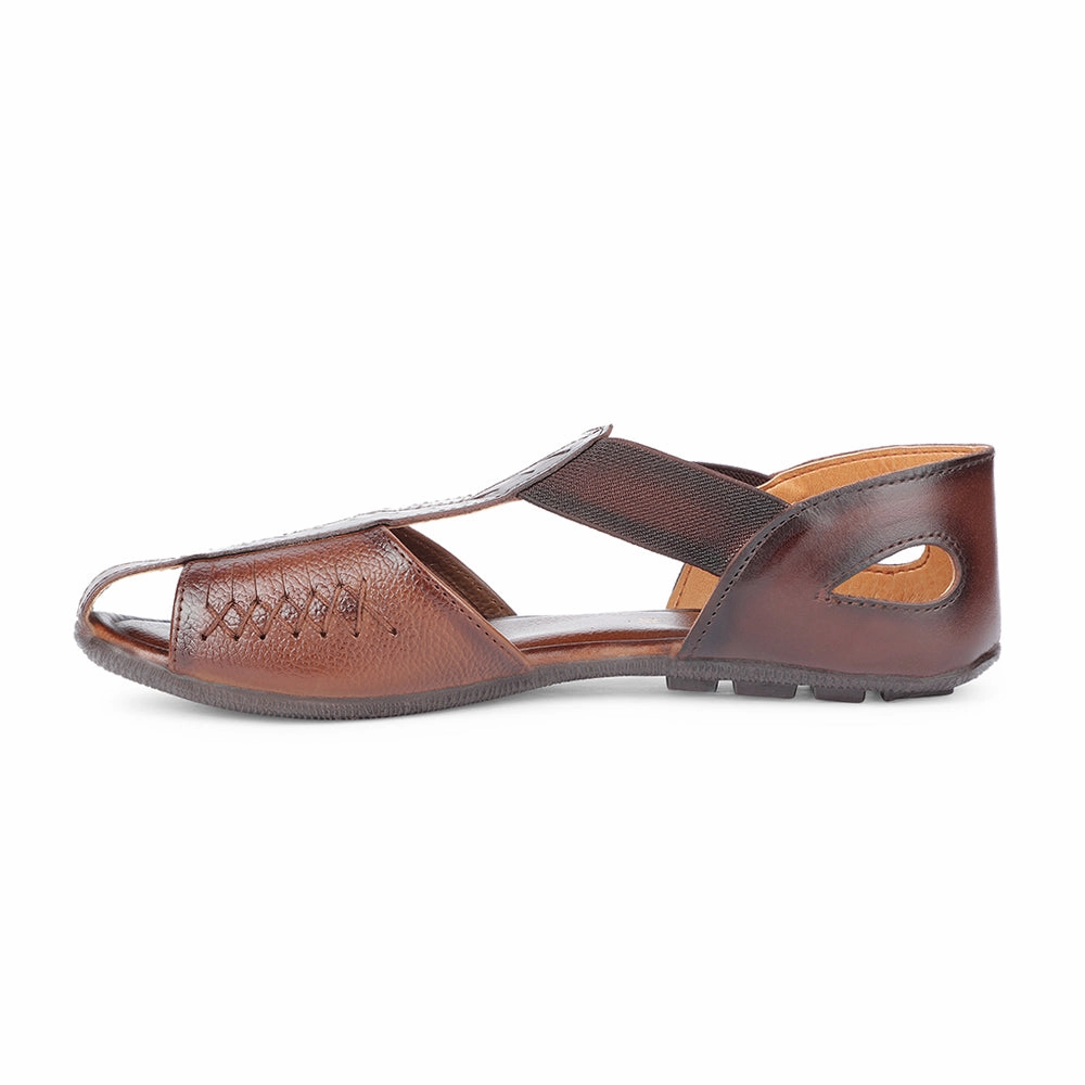 Healers Formal Brown Flat Slipper For Women T840-07 By Liberty