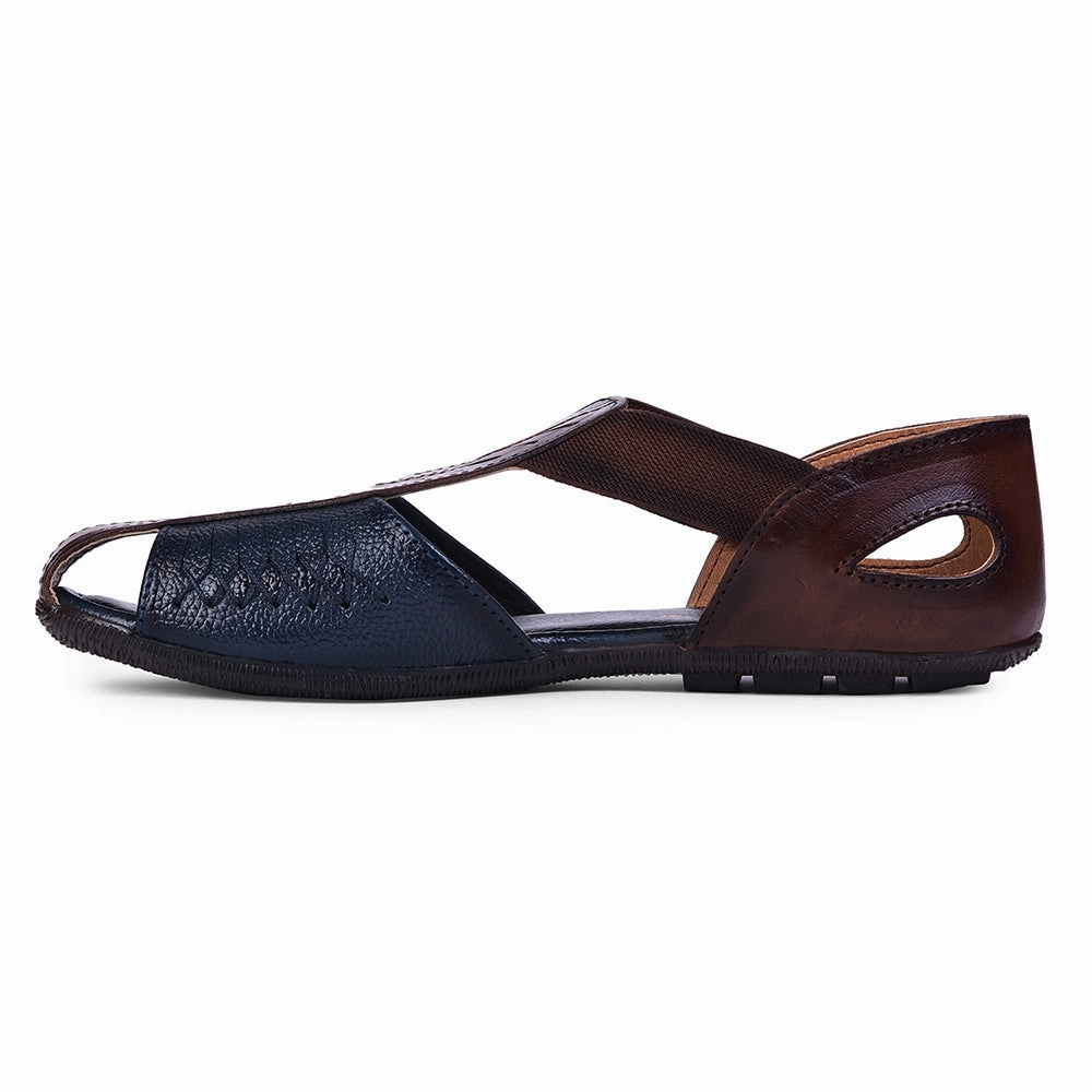 Healers Formal Navy Blue Flat Slipper For Women T840-07 By Liberty