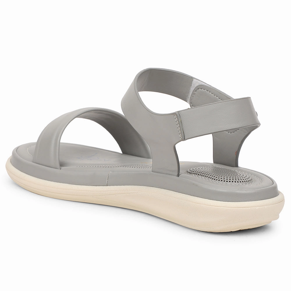 Healers Grey Casual Flat Sandal For Women SSAL-1 By Liberty