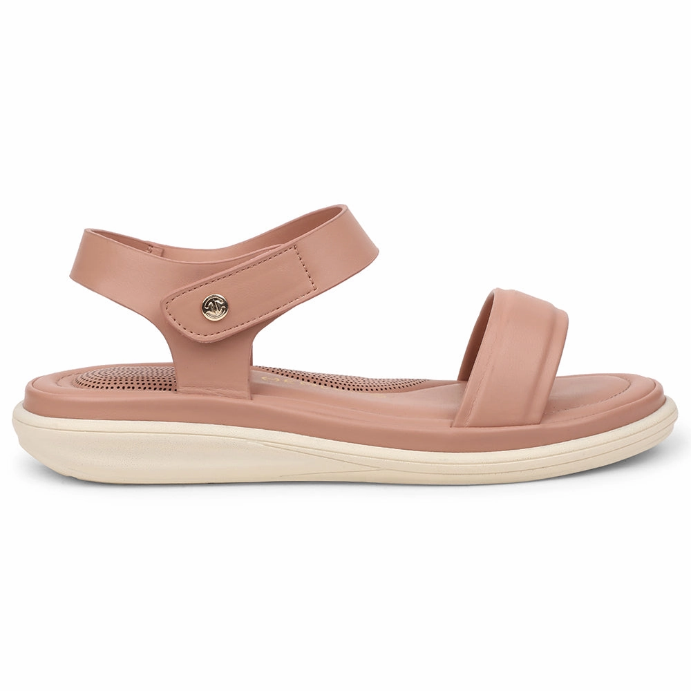 Healers Peach Casual Flat Sandal For Women SSAL-1 By Liberty