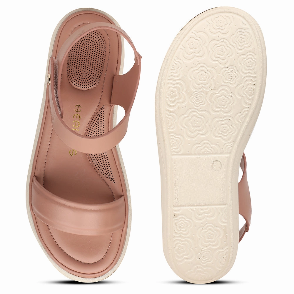 Healers Peach Casual Flat Sandal For Women SSAL-1 By Liberty