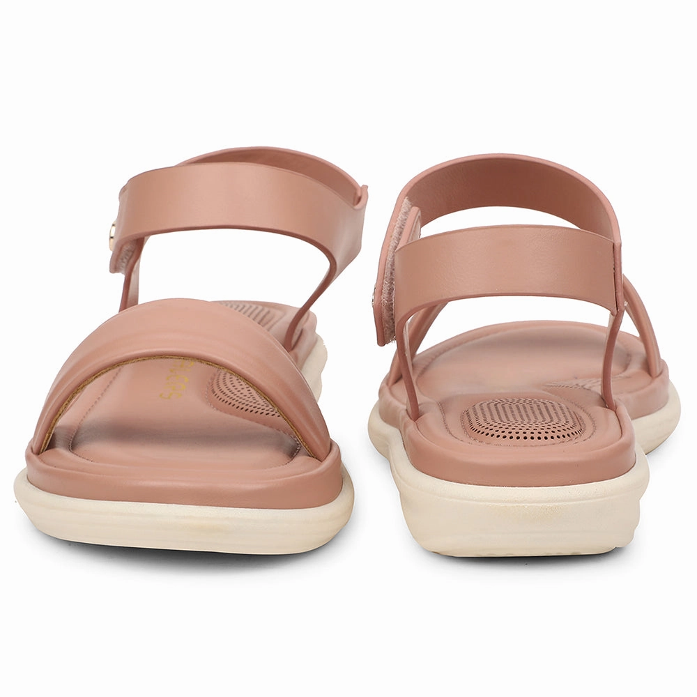 Healers Peach Casual Flat Sandal For Women SSAL-1 By Liberty