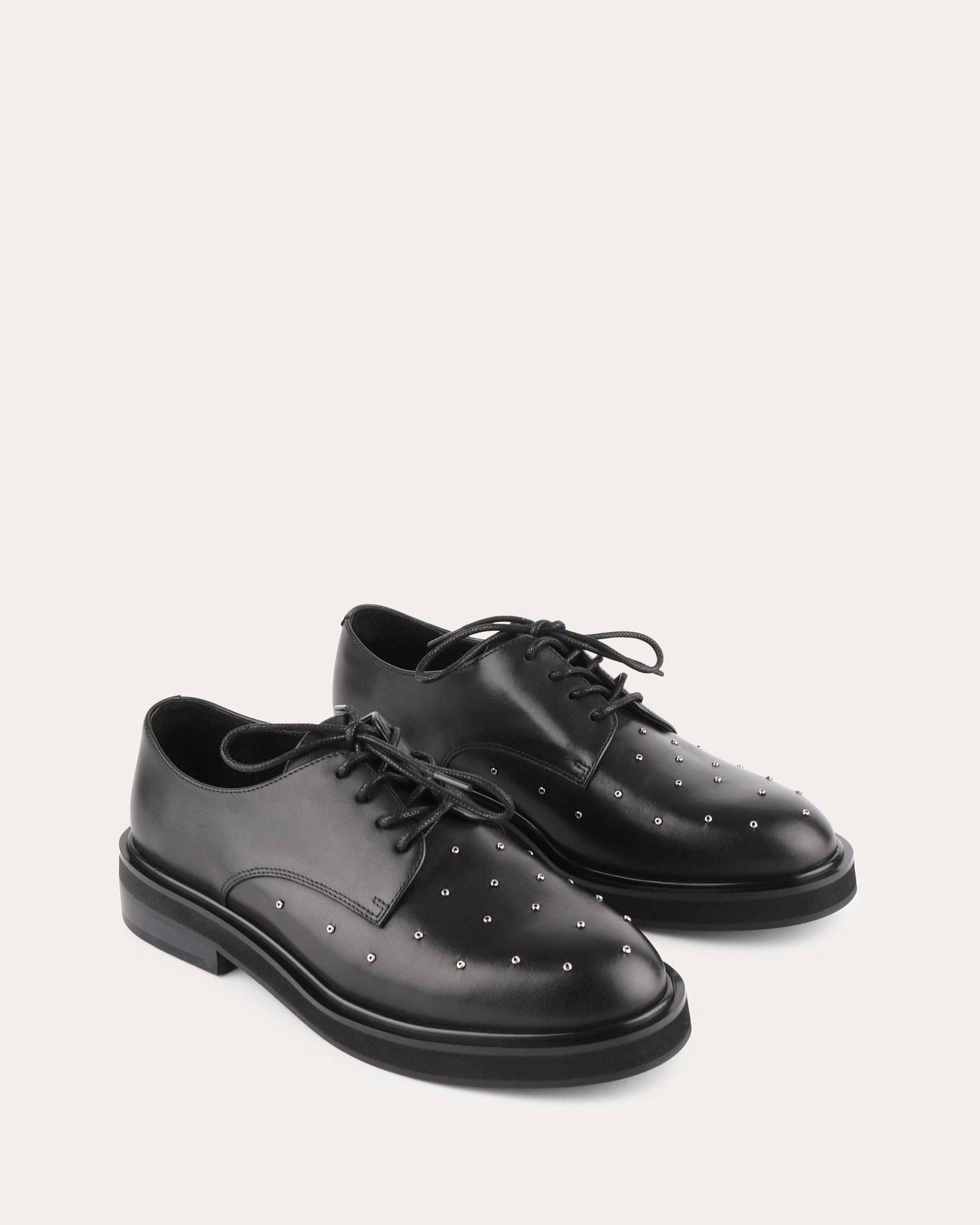 IKER LACE UPS BLACK LEATHER