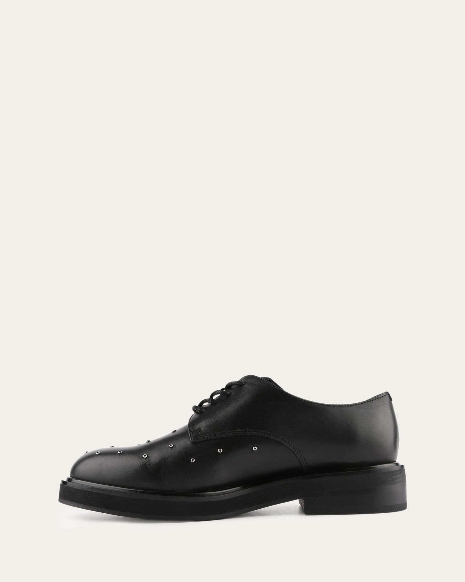 IKER LACE UPS BLACK LEATHER