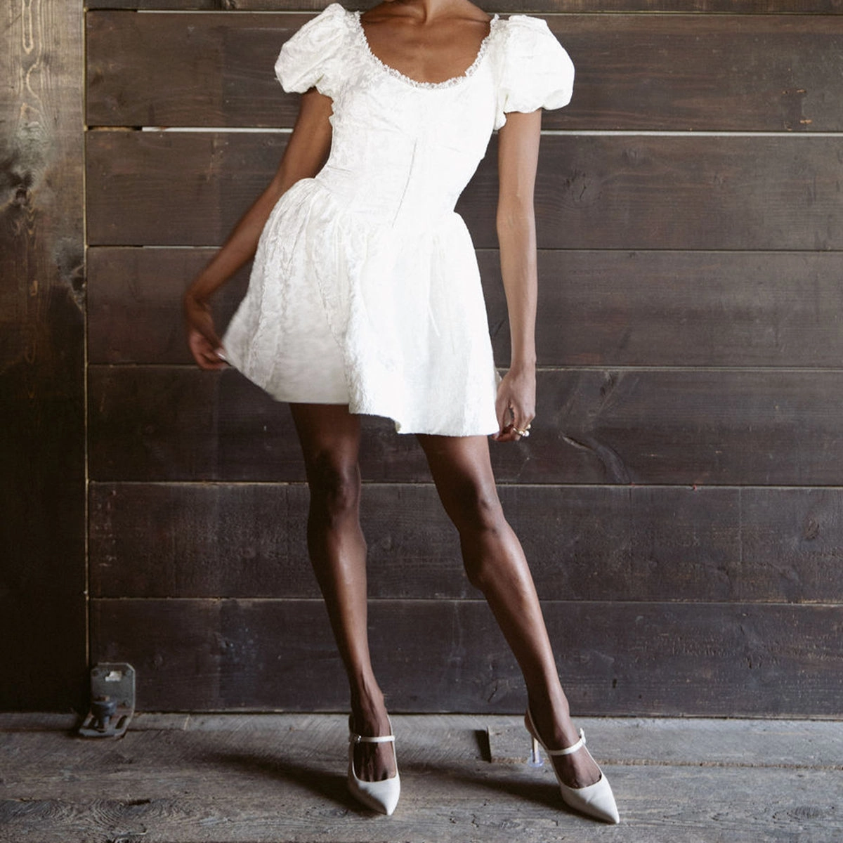 KELLEN HEELS IVORY LEATHER - re:vita