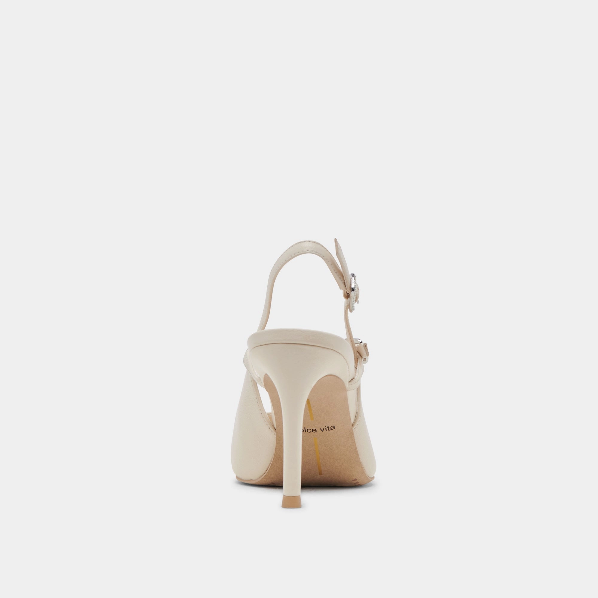 KELLEN HEELS IVORY LEATHER - re:vita
