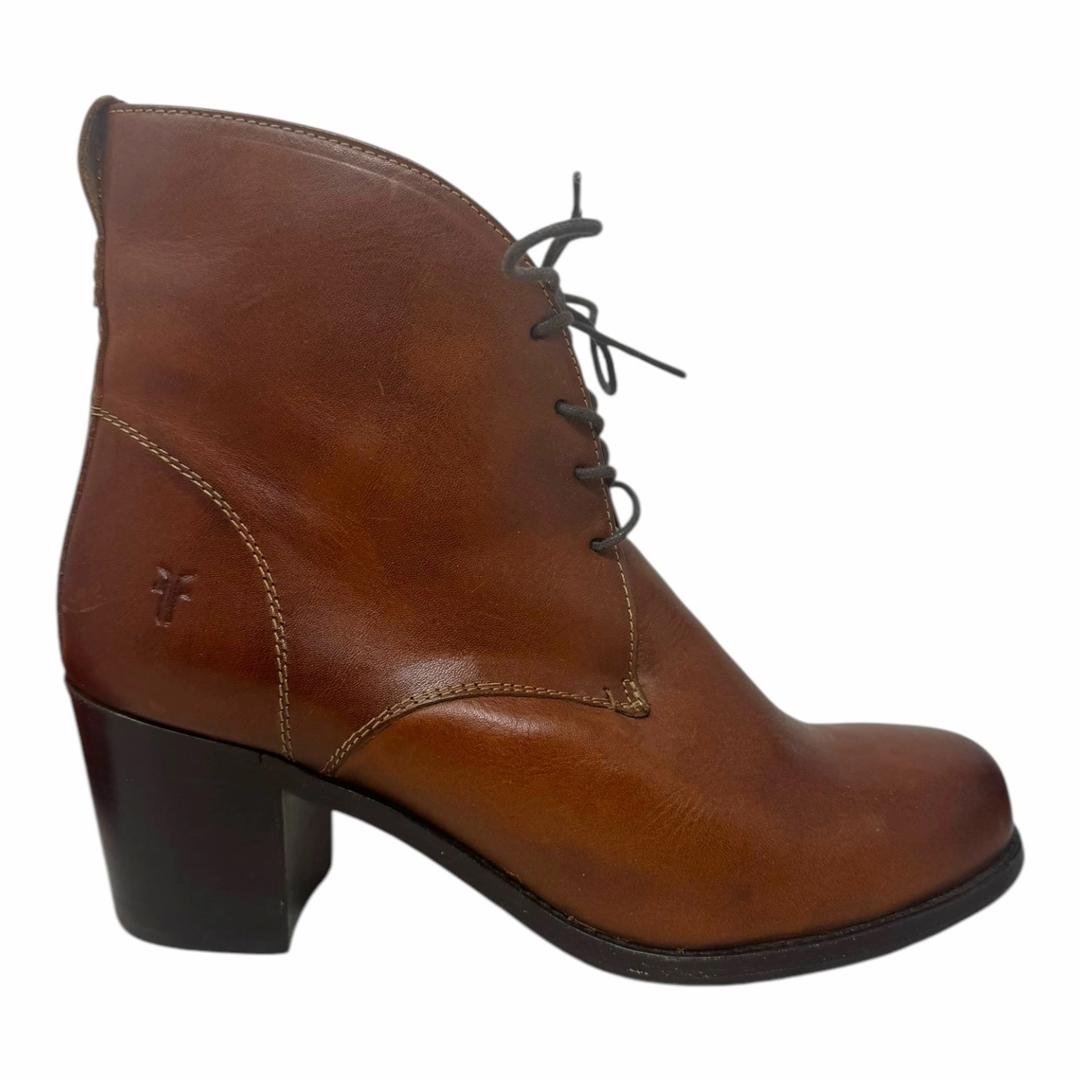 Kendall Chukka Lace Up Boots Designer By Frye In Brown, Size: 10