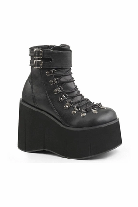 KERA-21 Ankle Boot | Black Faux Leather