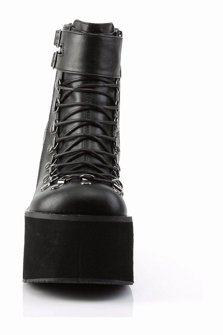 KERA-21 Ankle Boot | Black Faux Leather