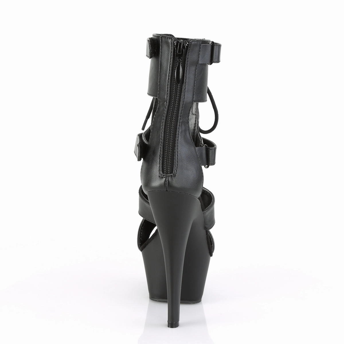 KISS-299  Black Faux Leather/Black Matte