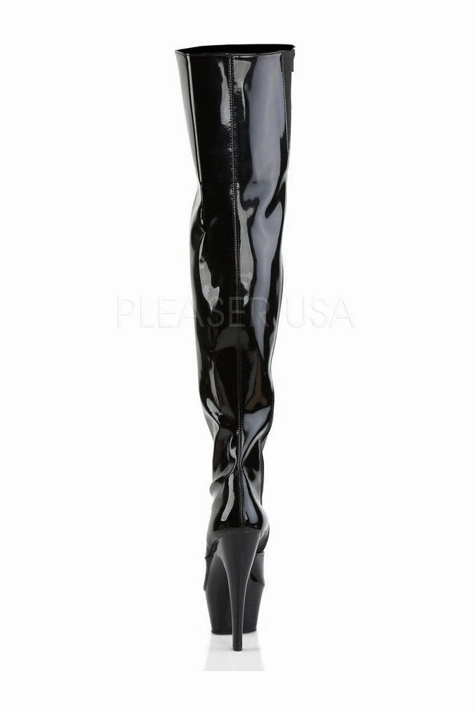 KISS-3010 Platform Boot  | Black Patent