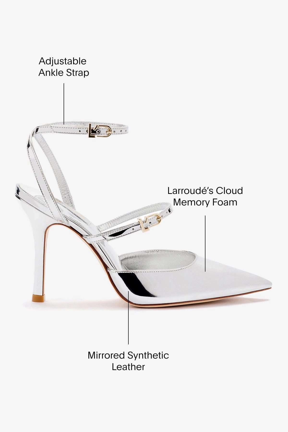 Kris Pump In Silver Specchio