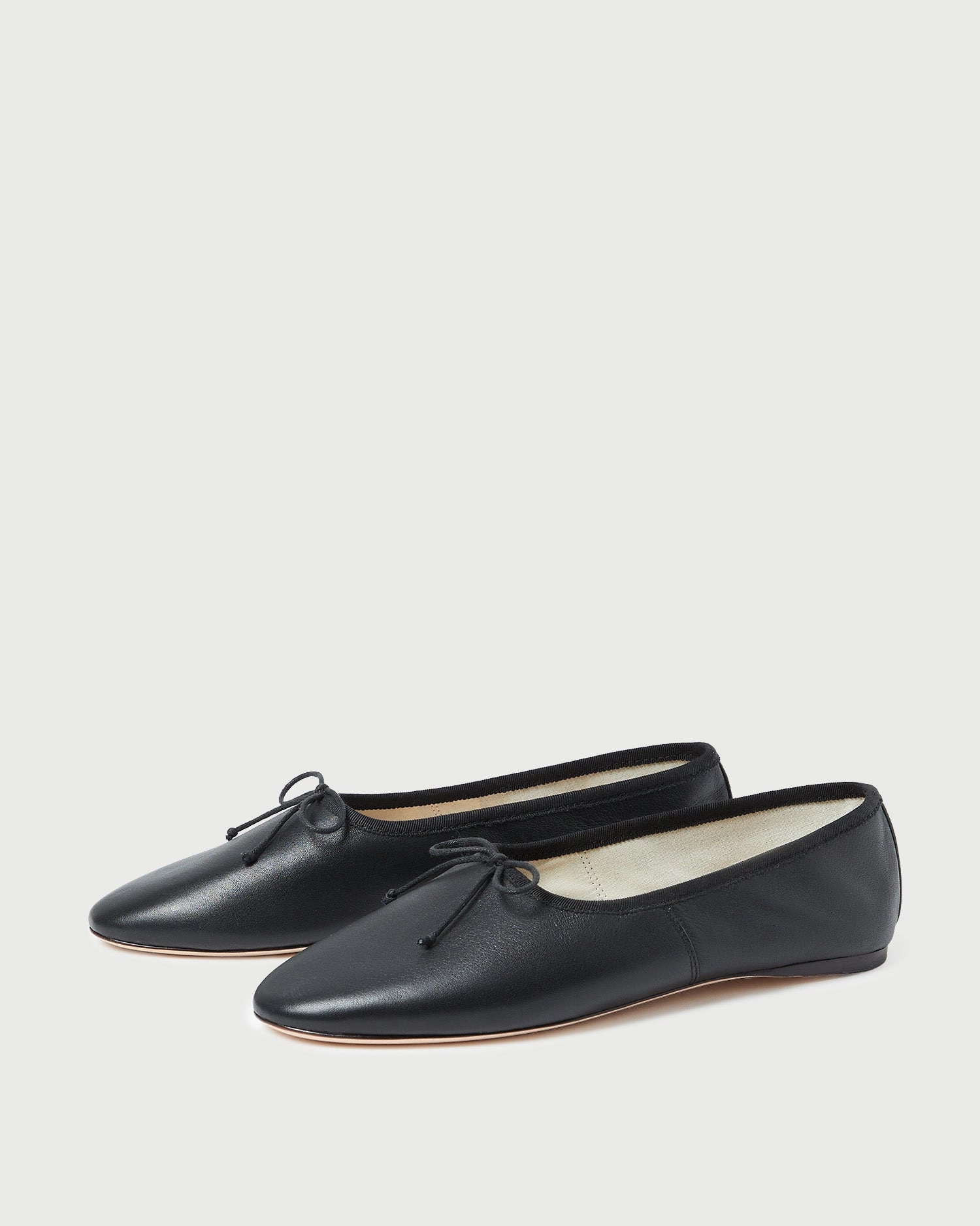 Landon Black Leather Ballet Flat