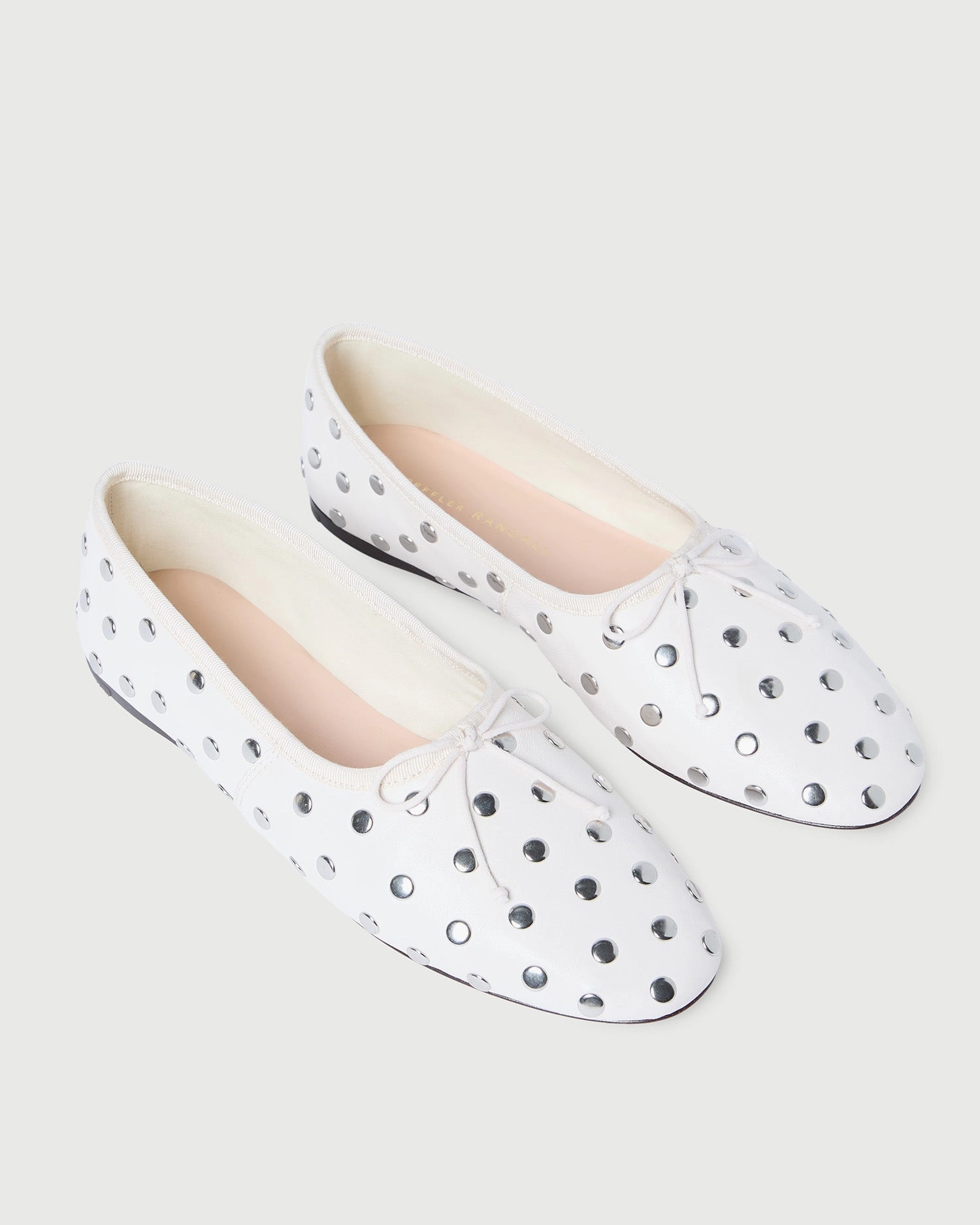 Landon Ecru/Silver Ballet Flat