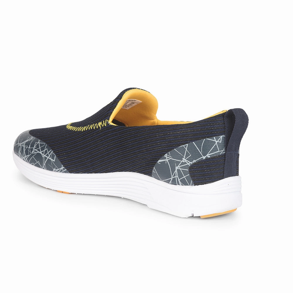 Leap7x Non Lacing Navy Blue Casual Slip on Shoes For Women TRACY By Liberty