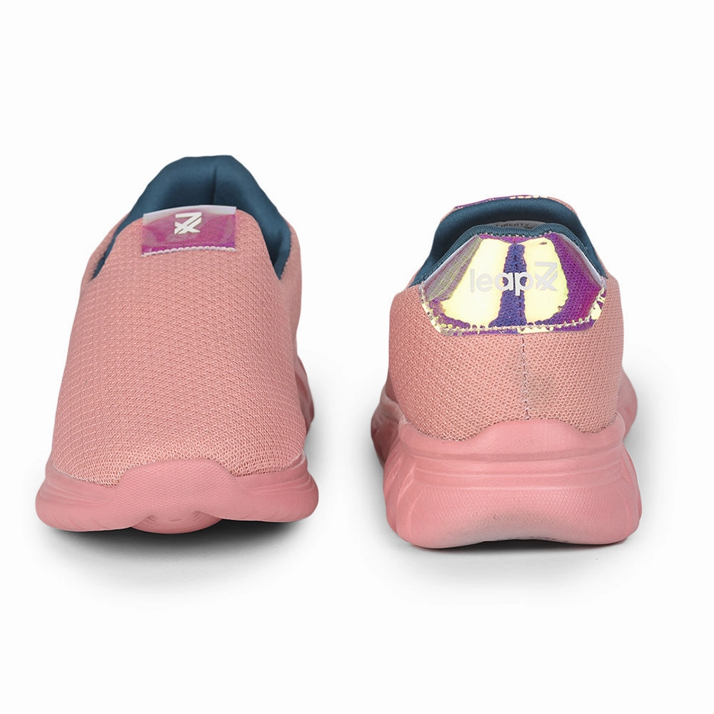 Leap7x Non Lacing Peach Casual Slip on Shoes For Women EMMA-1 By Liberty