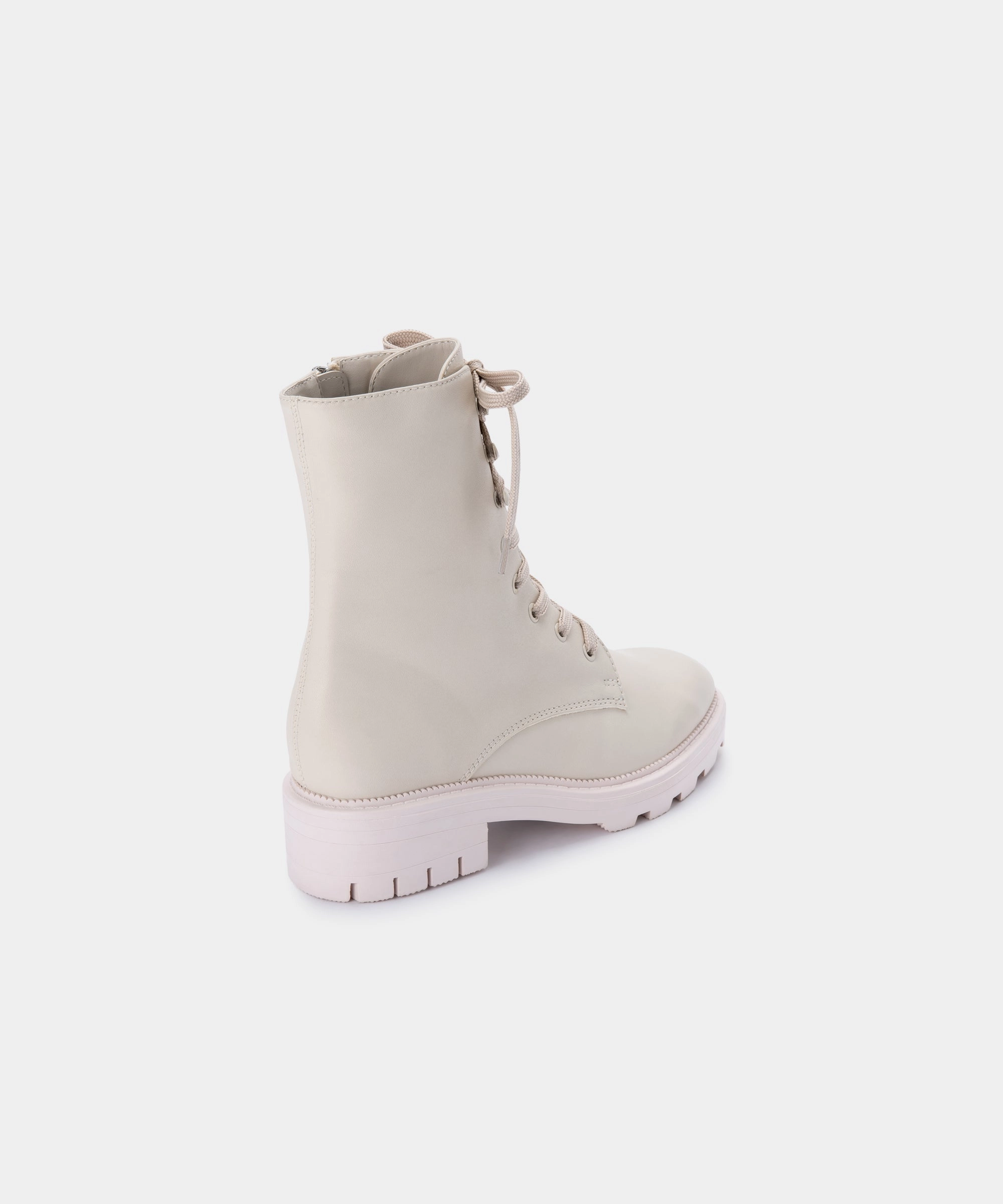 LOTTIE BOOTS IVORY LEATHER - re:vita