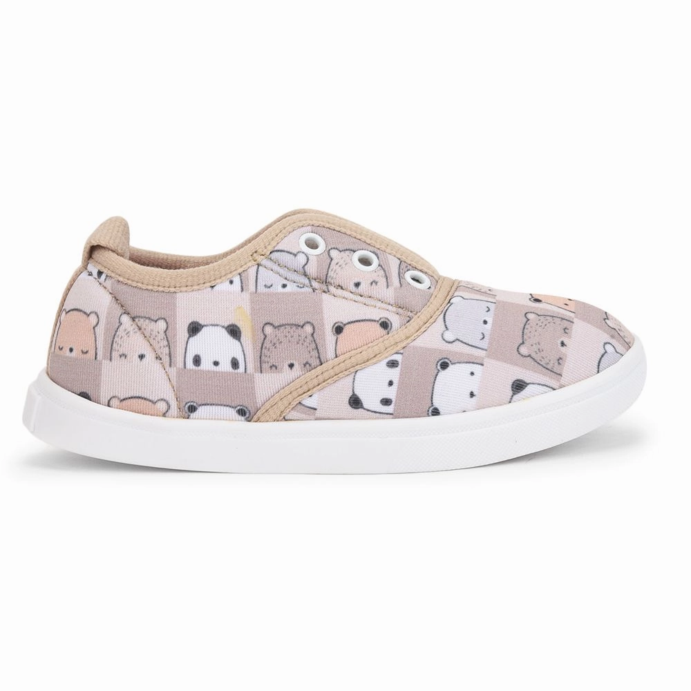 Lucy & Luke (Beige) Casual Lacing Shoes For Kids Mint-3 By Liberty