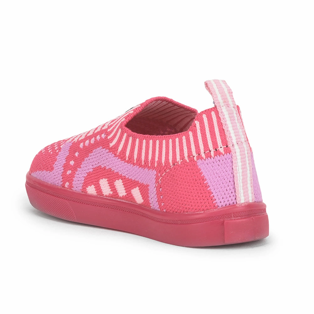 Lucy & Luke (Pink) Casual Non Lacing Shoes For Kids MINT-5 By Liberty