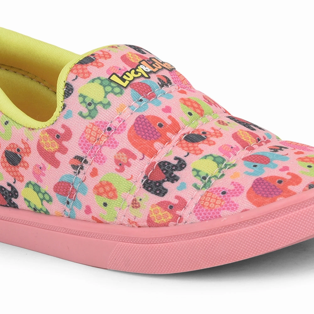 Lucy & Luke (Pink) Sports Non Lacing Shoes For Kids MINT-8 By Liberty