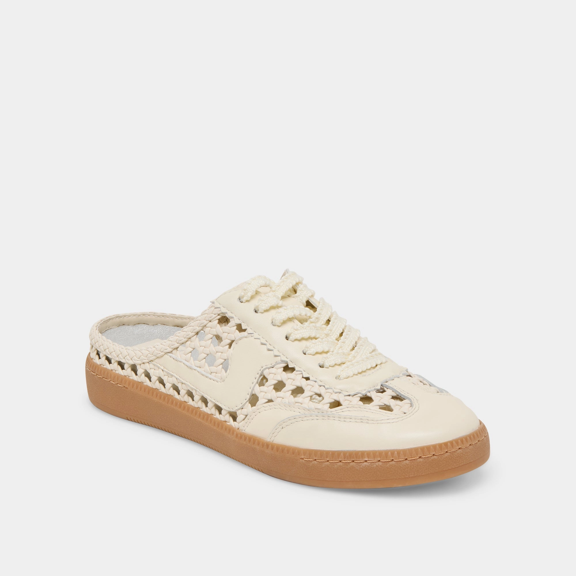 NOTICE SLIDE WOVEN SNEAKERS OFF WHITE WOVEN STELLA