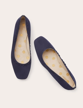 Olive Ballerinas-Navy