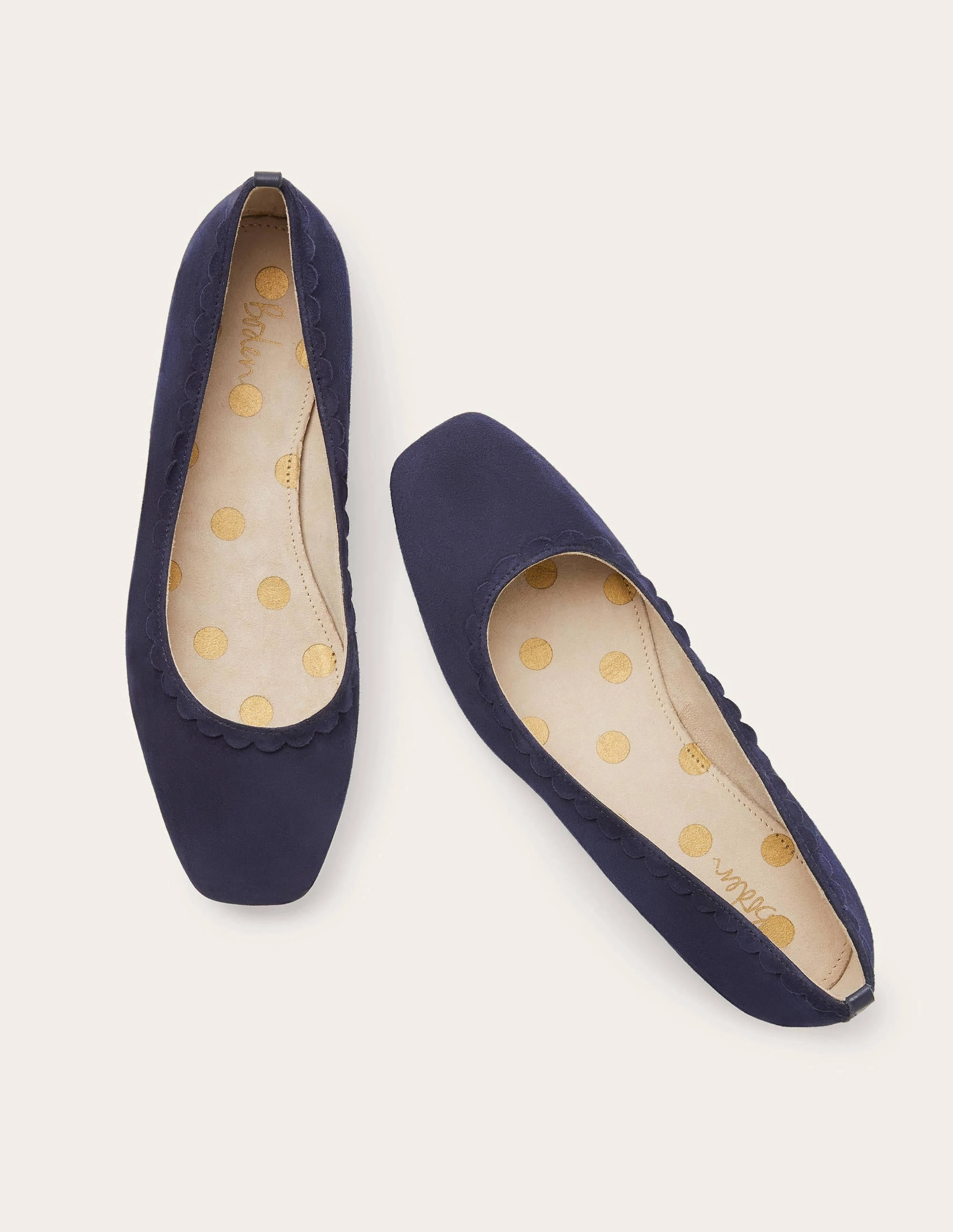 Olive Ballerinas-Navy