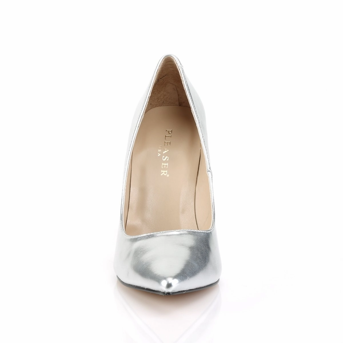 Pleaser Classique-20-Silver-Size 12-Clearance