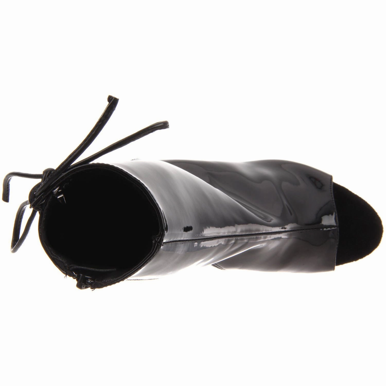 PLEASER DELIGHT-1018 Black Pat Ankle Boots