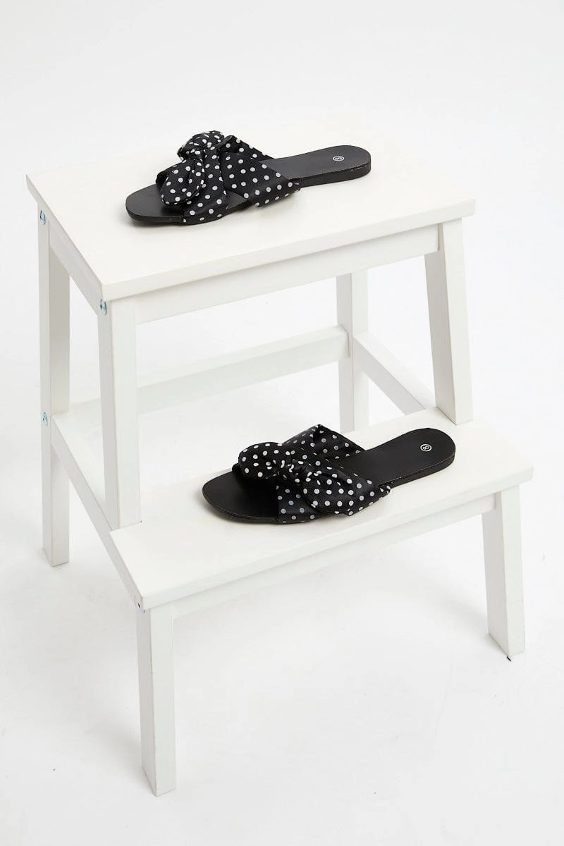 Polka Dot Flat Slides