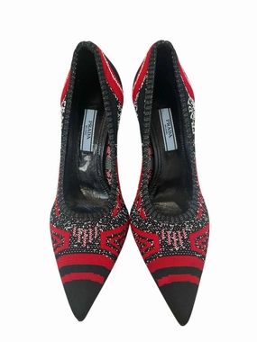 Prada Red and Black Size 36.5 Shoes