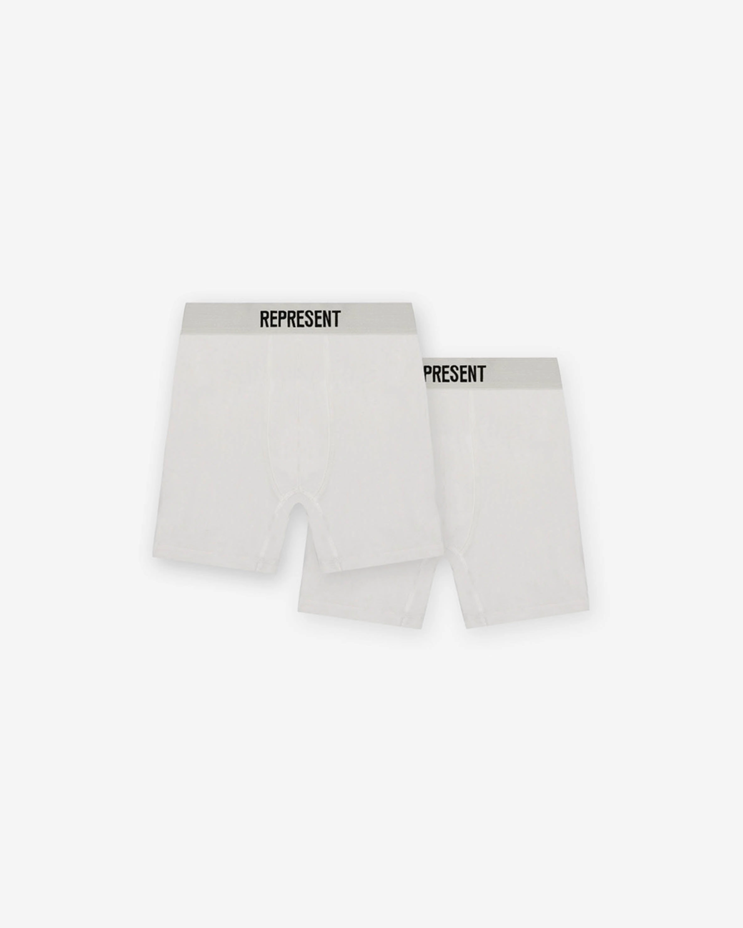 Represent Boxers 2 Pack - Flat White
