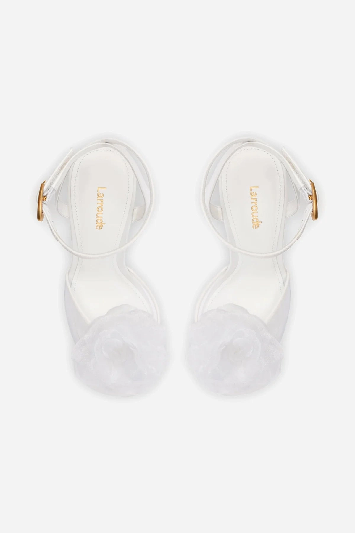 Salma Platform Sandal In White Satin