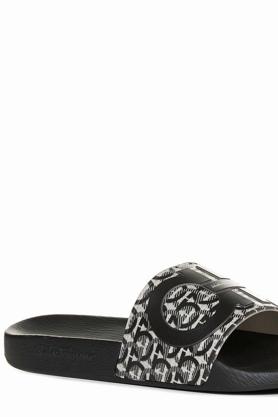 Salvatore Ferragamo Monogram Print Slides
