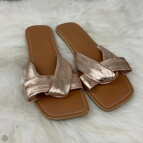 Sandals Flats By Clothes Mentor In Brown, Size: 10