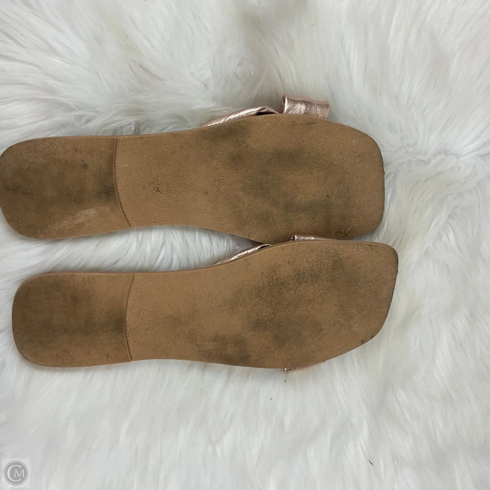 Sandals Flats By Clothes Mentor In Brown, Size: 10