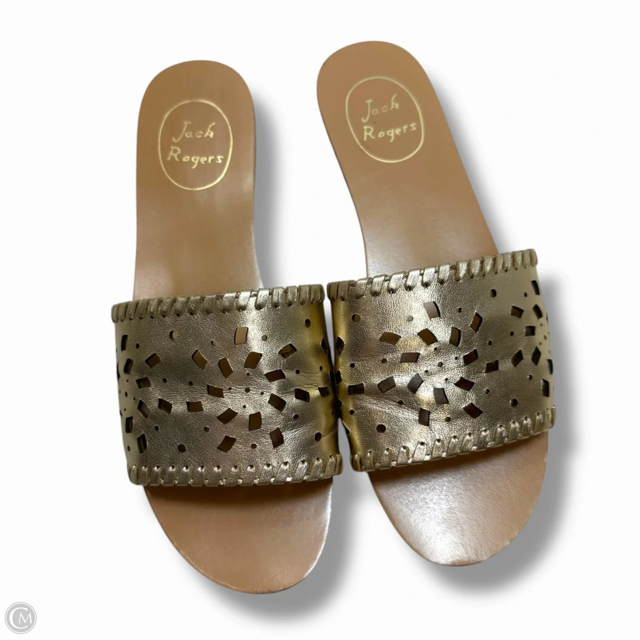 Sandals Flats By Jack Rogers In Gold, Size: 7