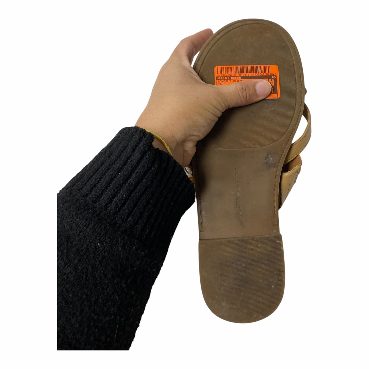 Sandals Flats By Lucky Brand In Tan, Size:8.5