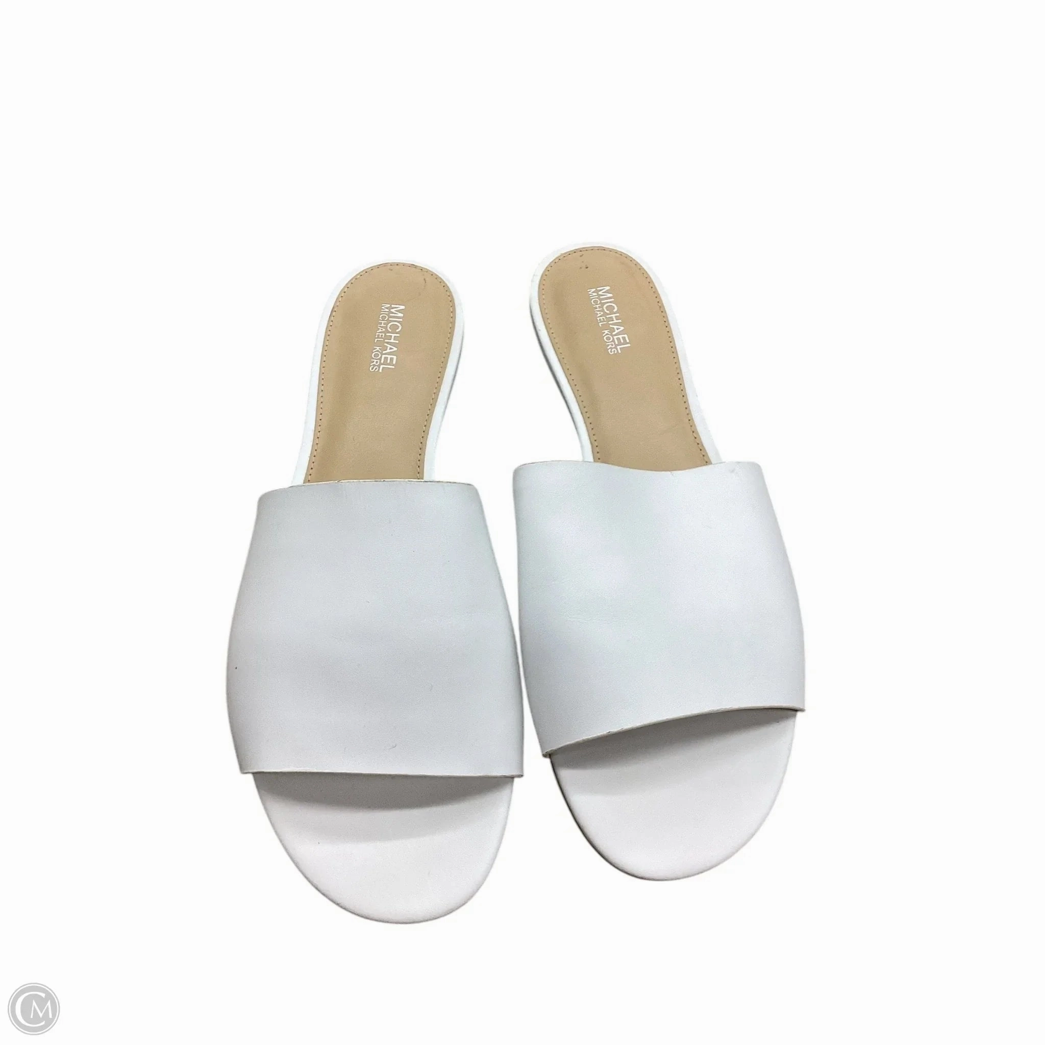 Sandals Flats By Michael By Michael Kors In White, Size: 8.5
