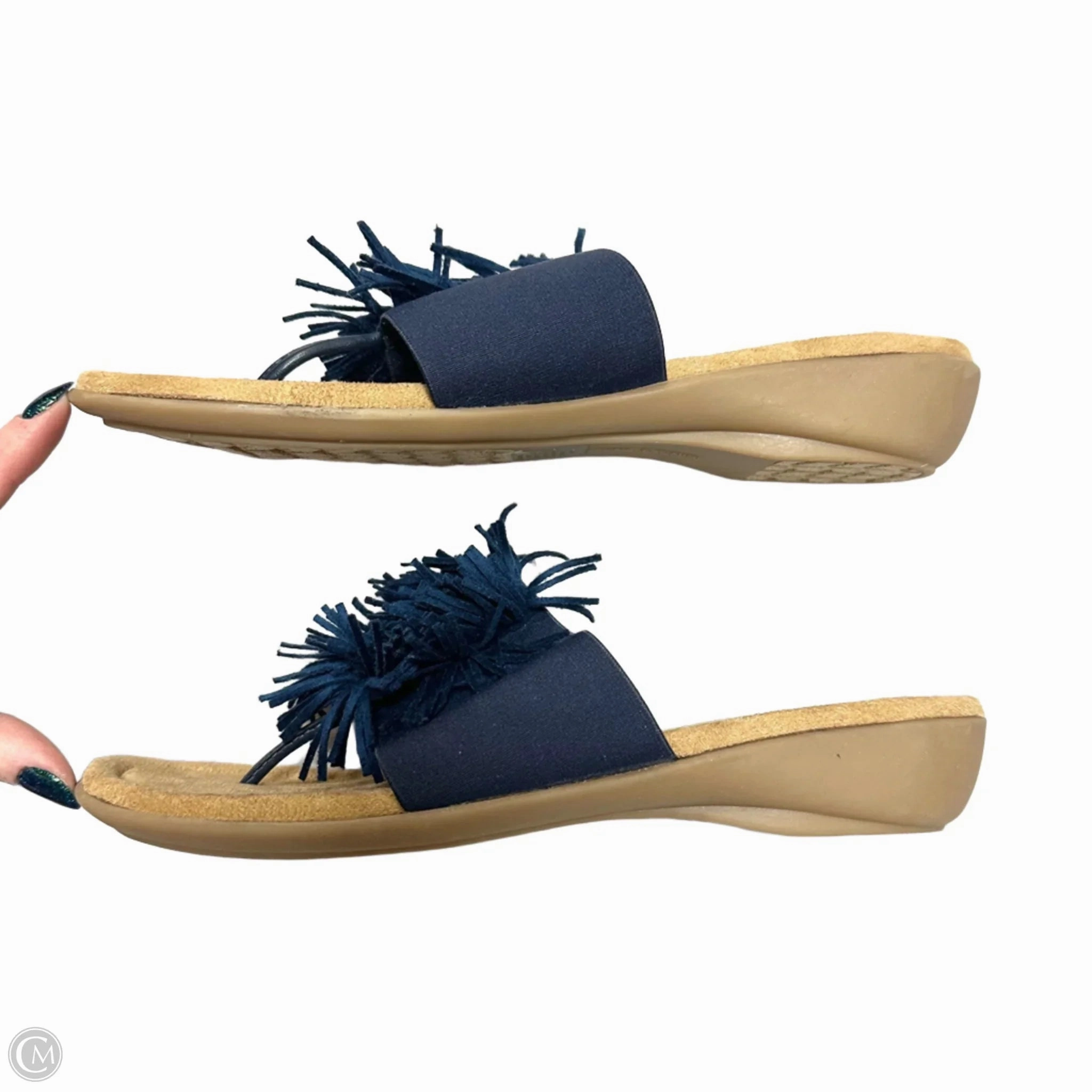 Sandals Flats By Minnetonka In Blue, Size: 7