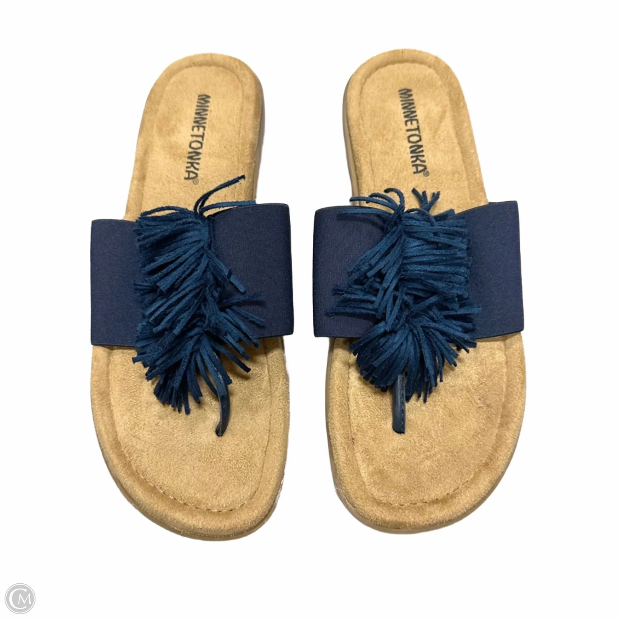 Sandals Flats By Minnetonka In Blue, Size: 7