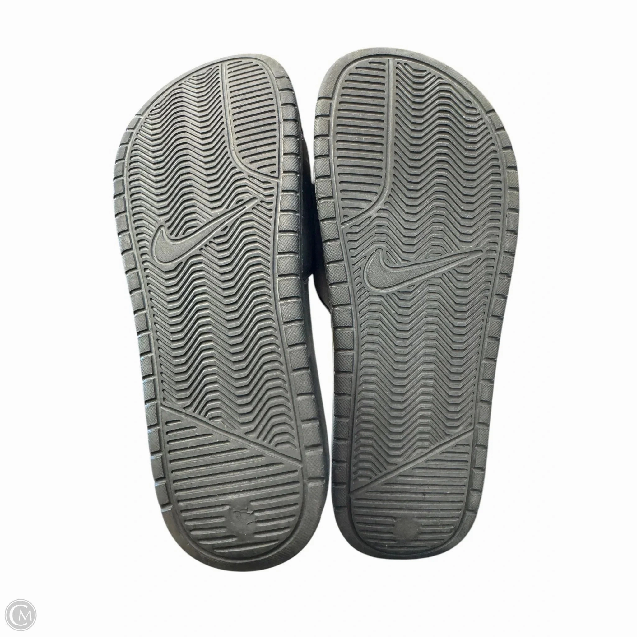 Sandals Flats By Nike In Black, Size: 9