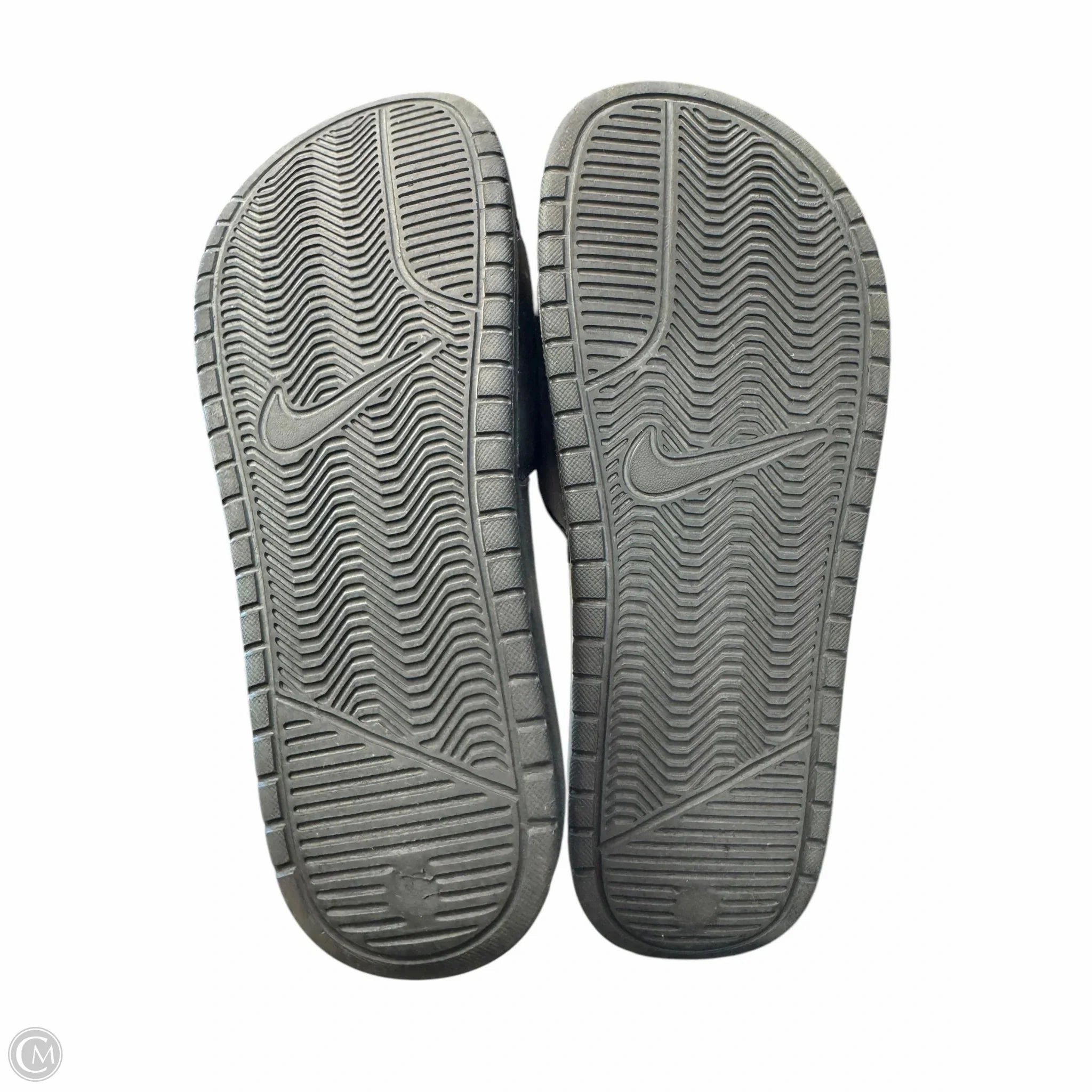 Sandals Flats By Nike In Black, Size: 9