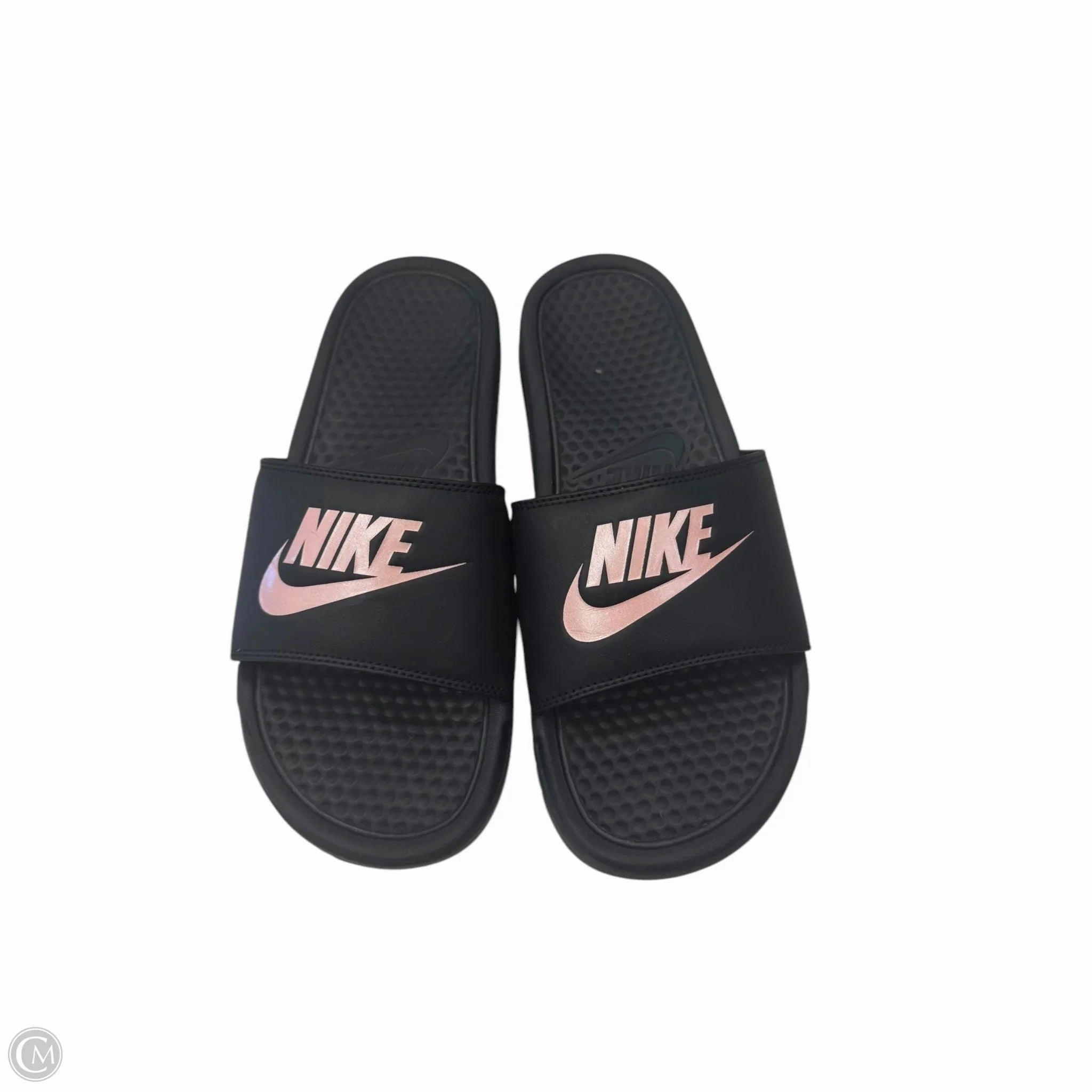 Sandals Flats By Nike In Black, Size: 9